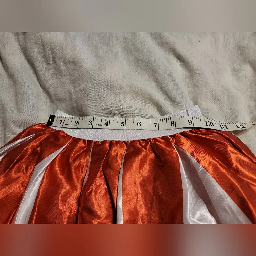 Nwt Girls Small Cheer Leader Set. Red White Size 4 To 6